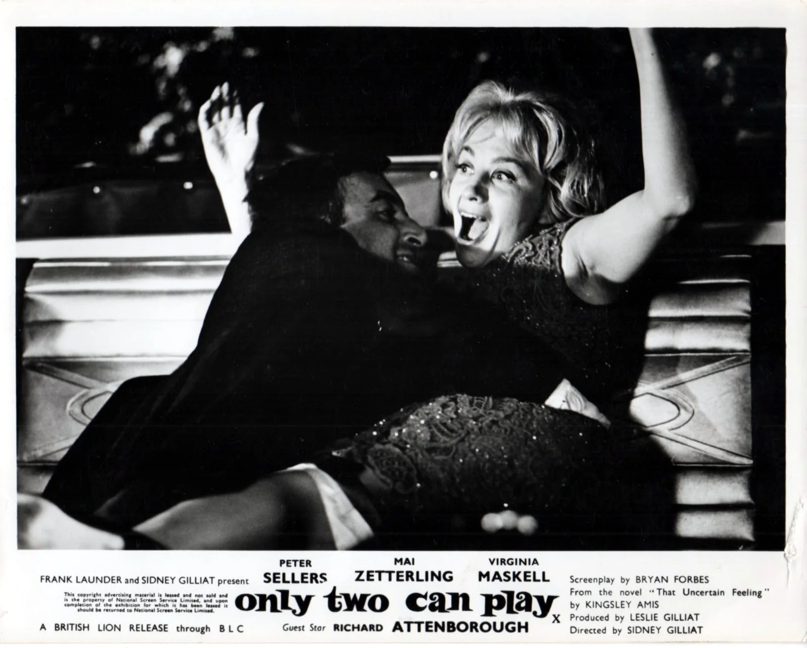 ONLY TWO CAN PLAY 1962 Peter Sellers, Mai Zetterling 7 10x8 LOBBY CARDS, изображение 4
