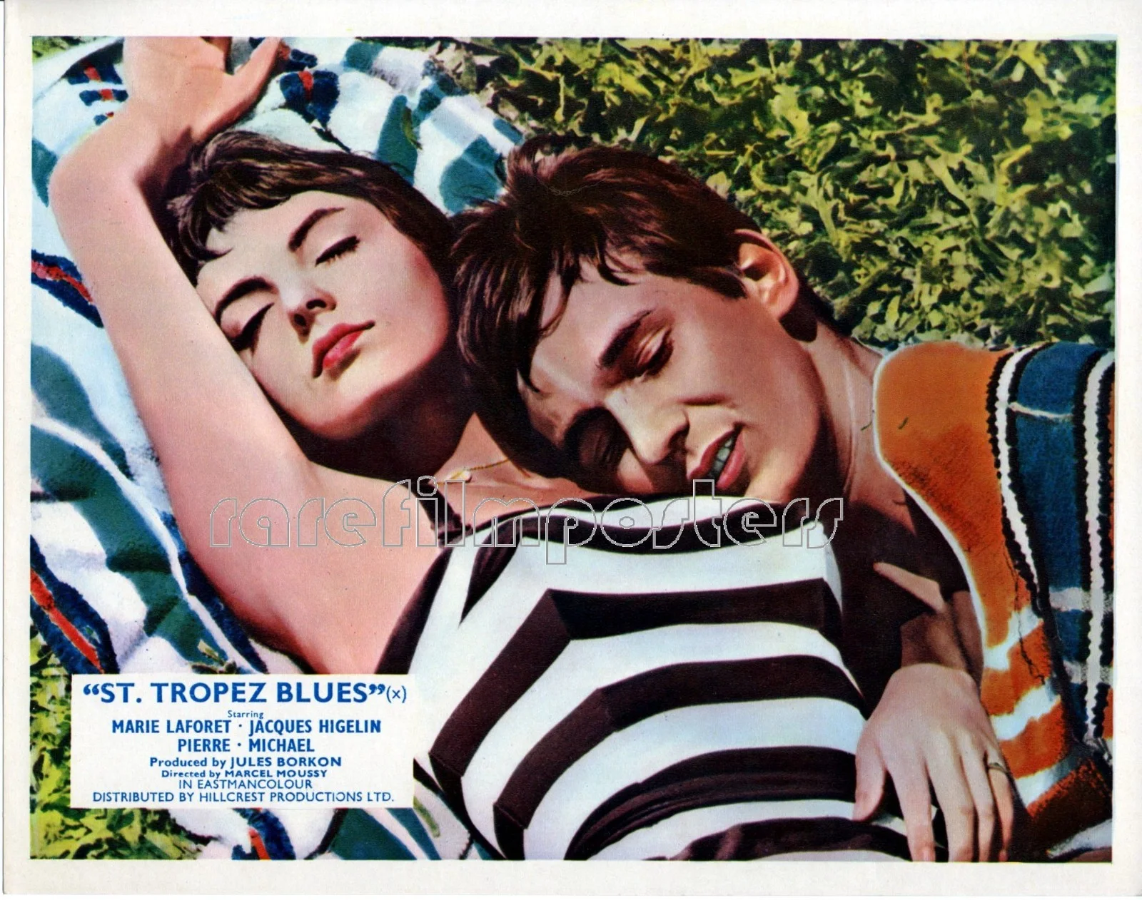 SAINT-TROPEZ BLUES 1961 Marie Laforêt Jacques Higelin UK 10x8 LOBBY SET, image 2