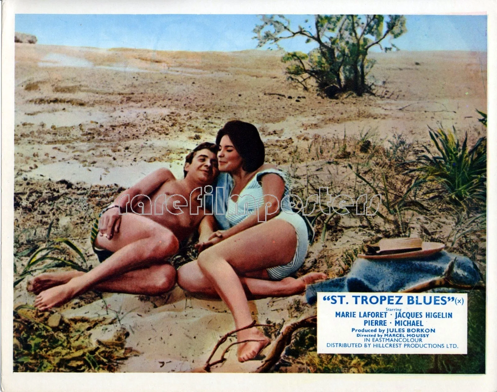 SAINT-TROPEZ BLUES 1961 Marie Laforêt Jacques Higelin UK 10x8 LOBBY SET, image 3