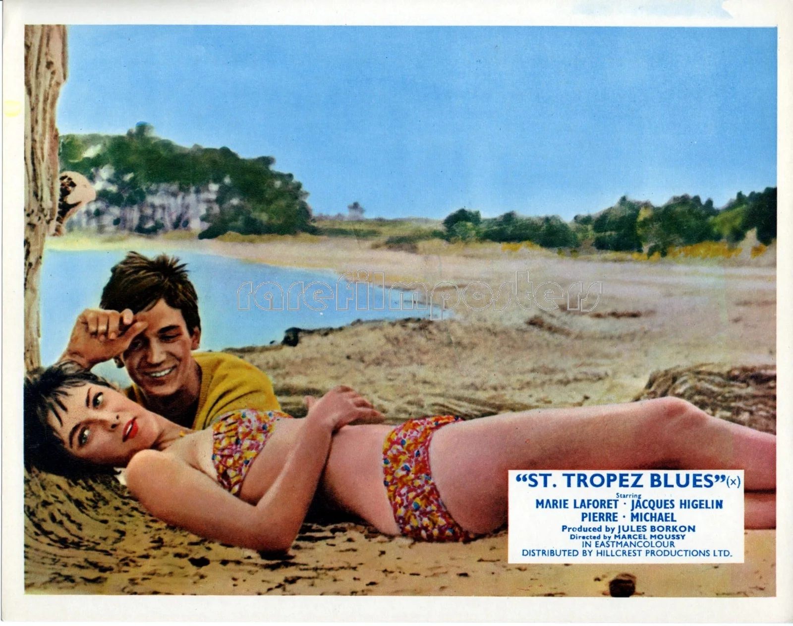 SAINT-TROPEZ BLUES 1961 Marie Laforêt Jacques Higelin UK 10x8 LOBBY SET, image 5