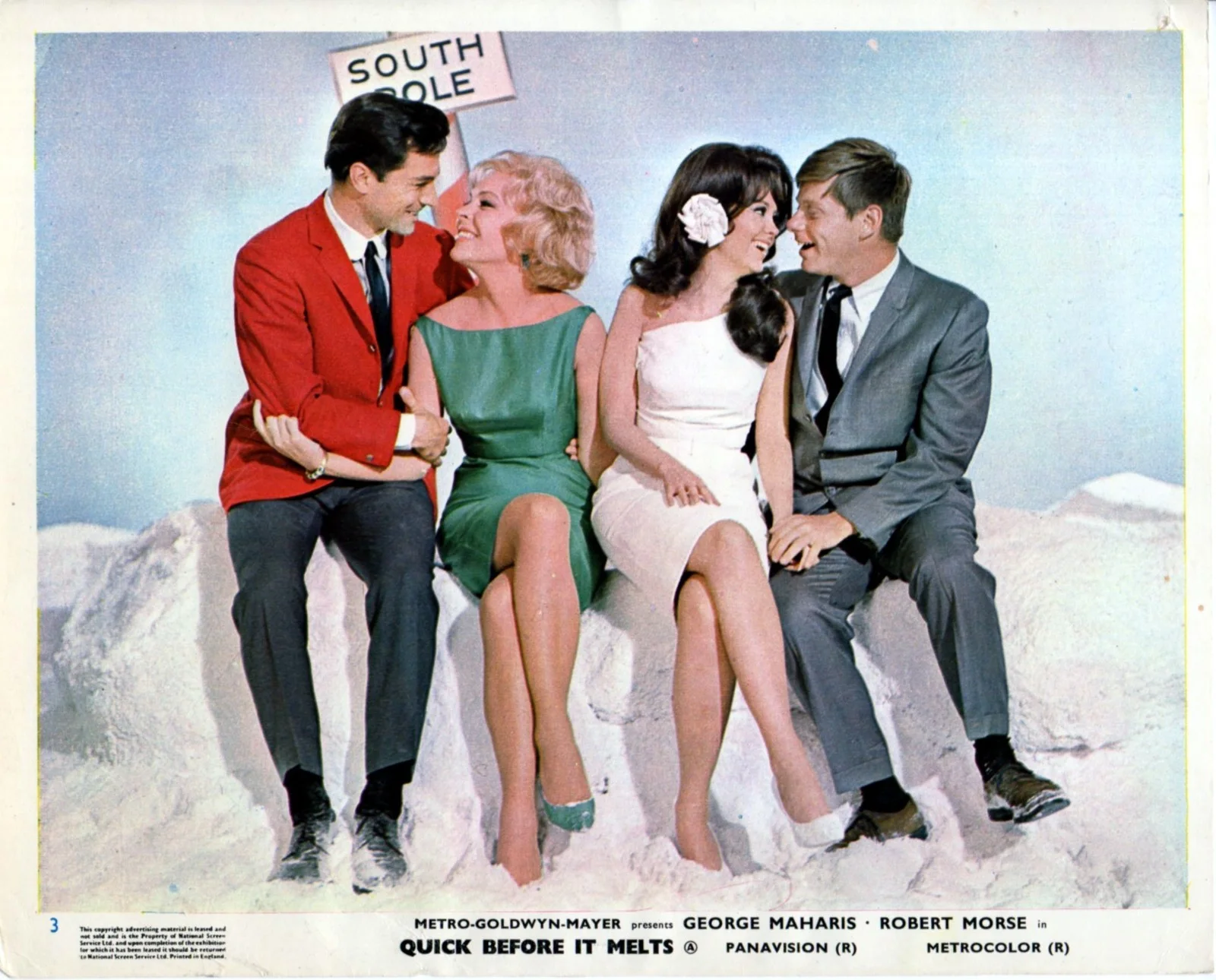 QUICK BEFORE IT MELTS 1964 George Maharis, Robert Morse UK 10x8 LOBBY SET, изображение 4