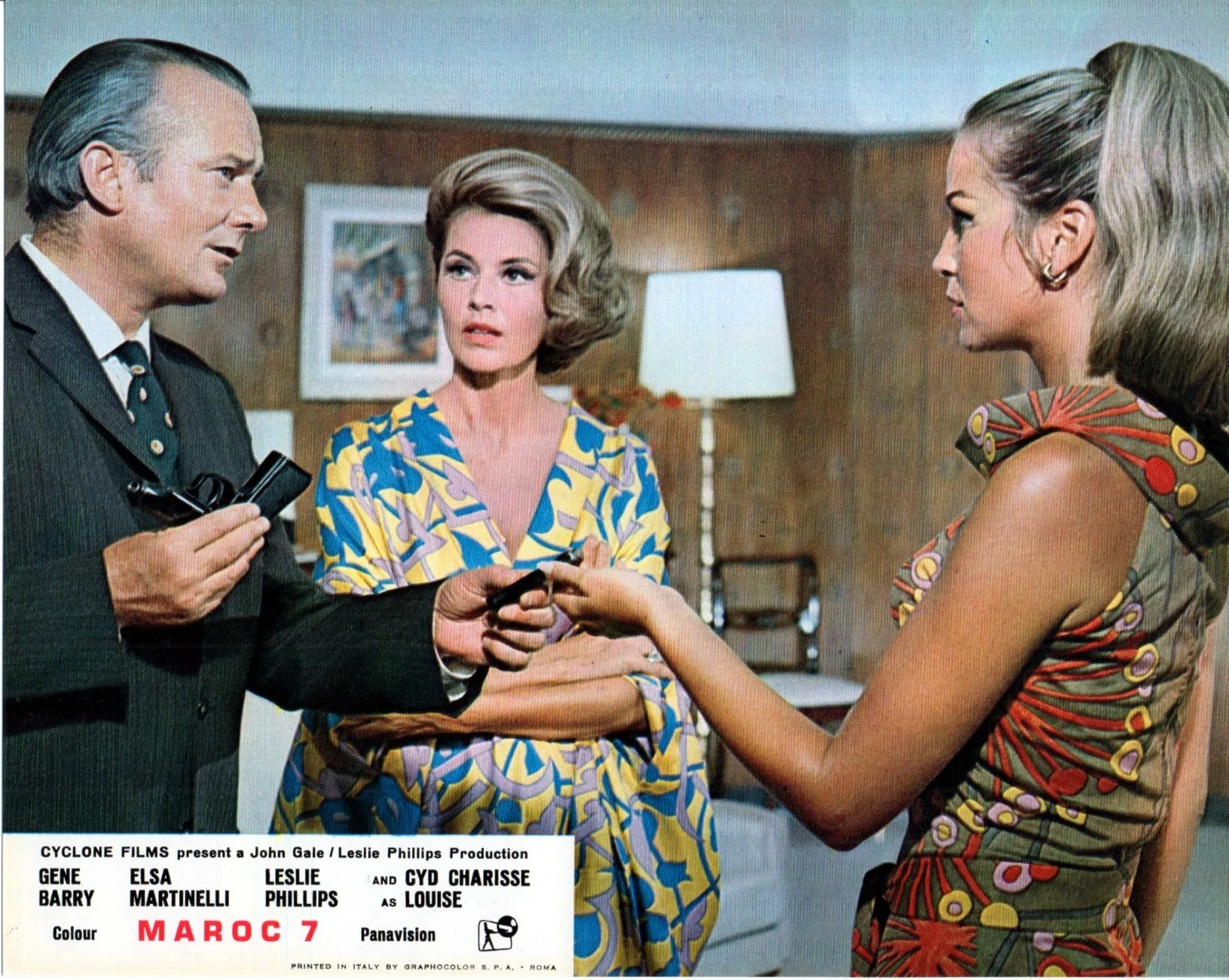 MAROC 7 1966 Gene Barry, Elsa Martinelli, Leslie Phillips UK 10x8 LOBBY SET, изображение 2