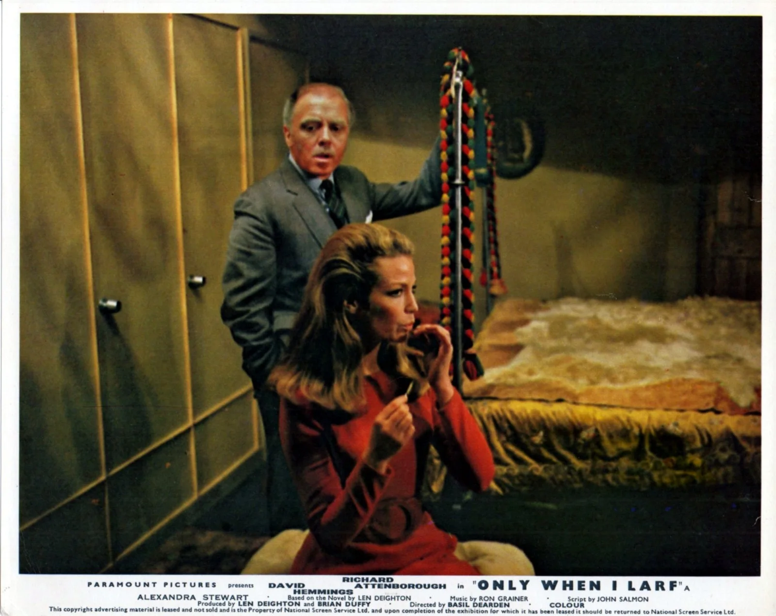 ONLY WHEN I LARF 1968 Richard Attenborough, David Hemmings UK 10x8 LOBBY SET, image 4