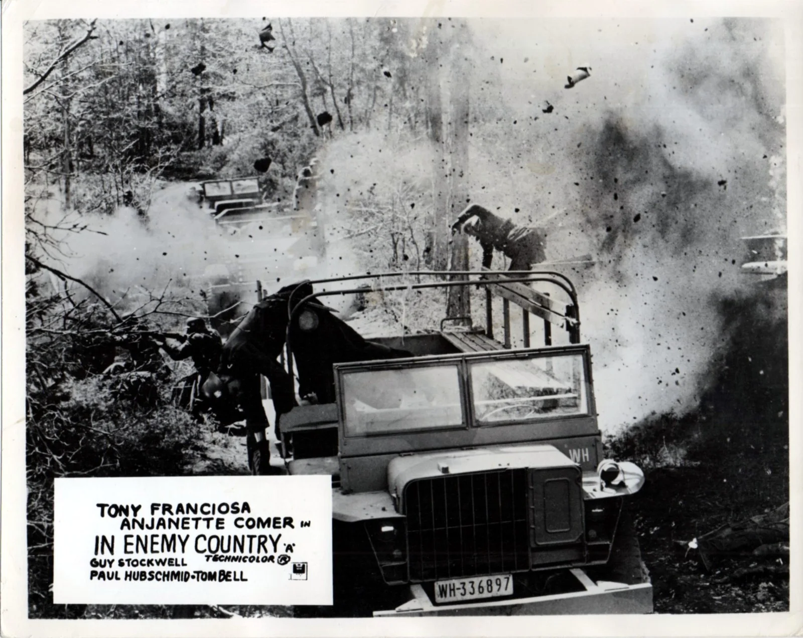 IN ENEMY COUNTRY 1968 Tony Franciosa, Guy Stockwell 7 UK 10x8 LOBBY CARDS, изображение 4