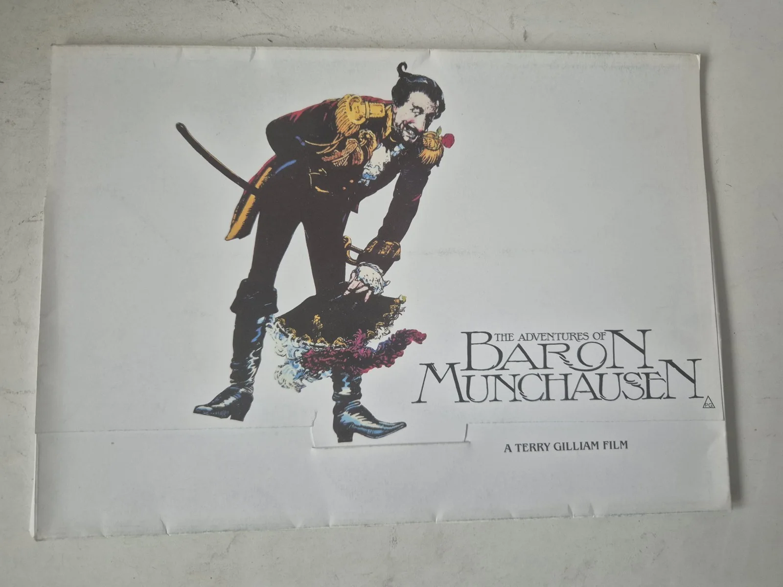 The Adventures of Baron Munchausen Promo Folder ABC Cinema Theatre 1980s Sticker, изображение 4
