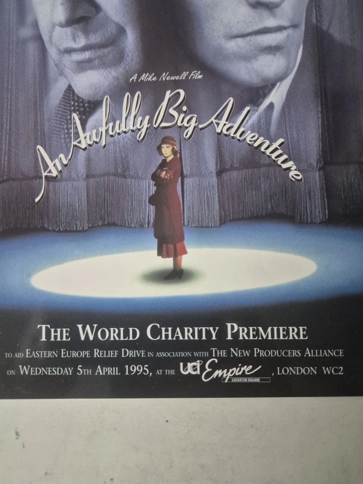 An Awfully Big Adventure 1995 World Premiere Programme Hugh Grant Alan Rickman, image 2