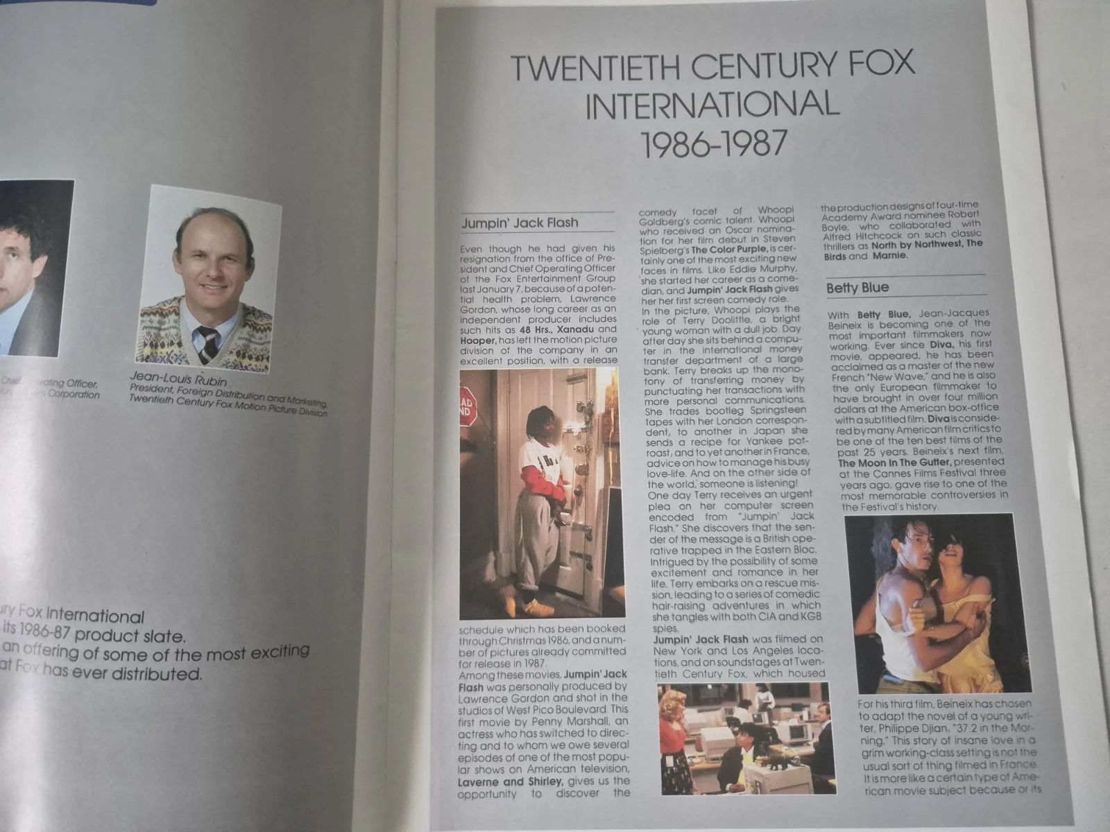 20th Century Fox 1986-7 Preview Book ABC Cinema Theatre Promotional 1986 Sticker, изображение 5
