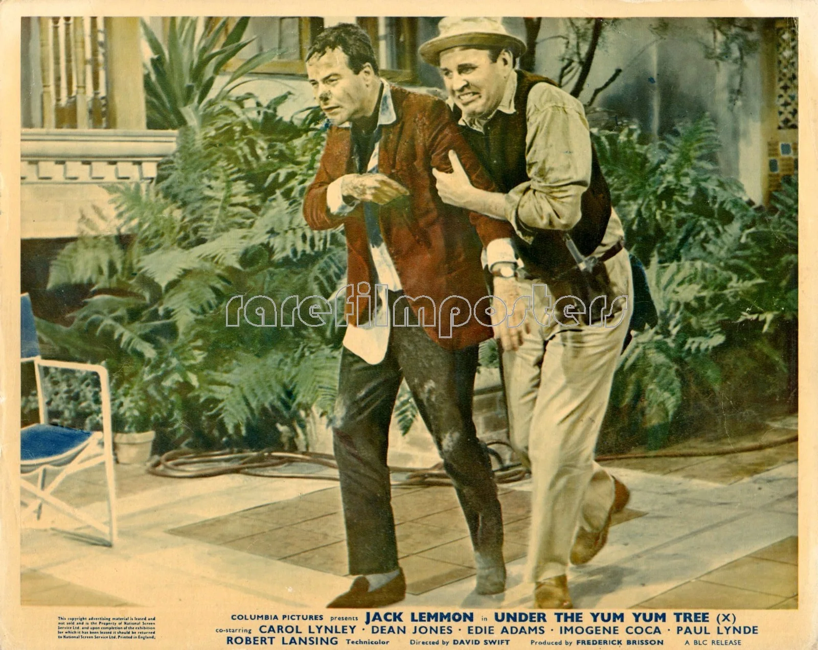 UNDER THE YUM YUM TREE 1963 Jack Lemmon, Dean Jones 4 UK 10x8 LOBBY CARDS, изображение 4