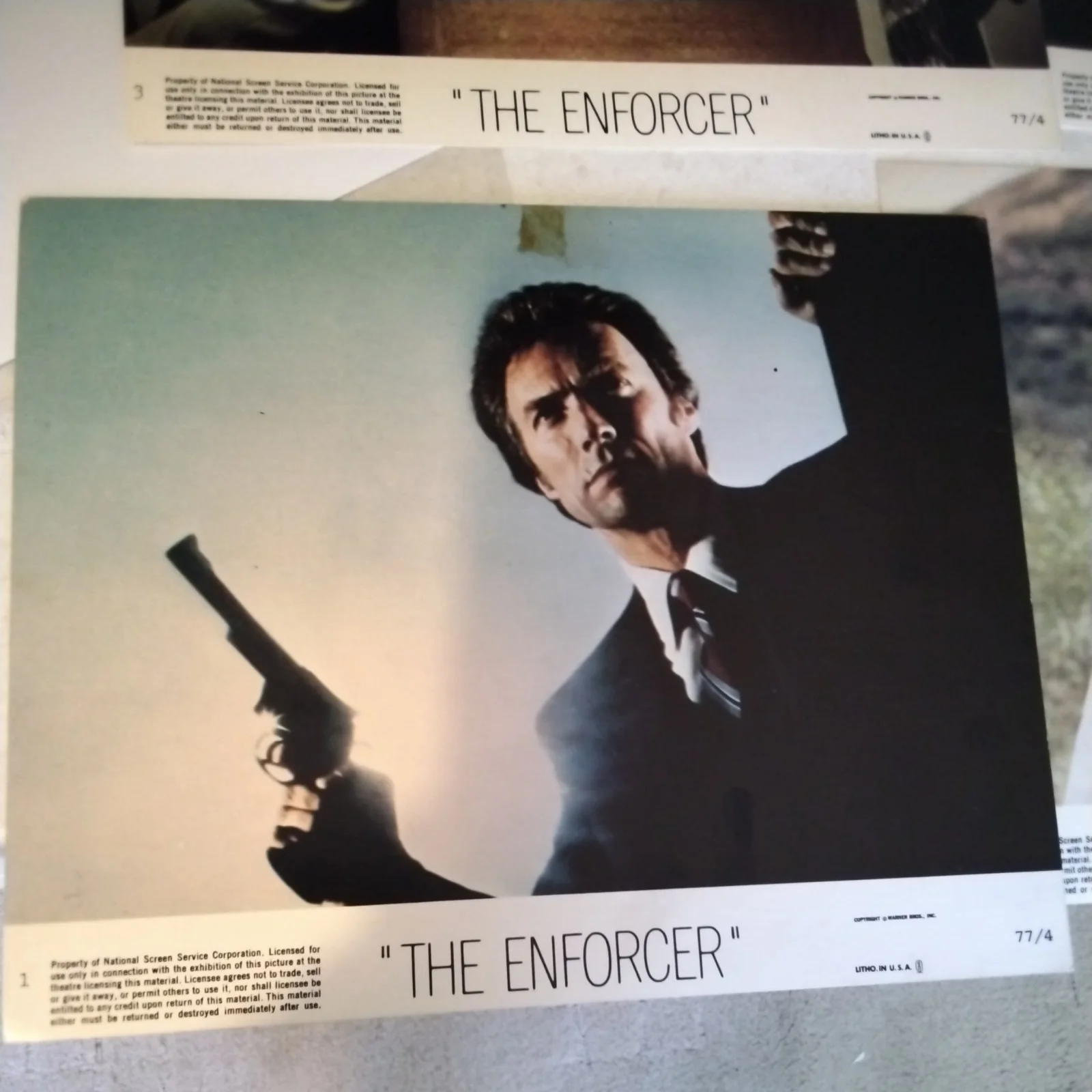 The Enforcer Full Set Of 8 Original Lobby Cards, image 2