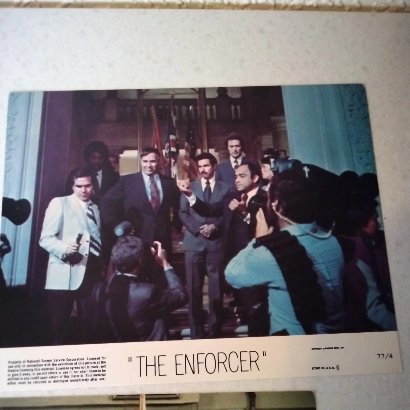 The Enforcer Full Set Of 8 Original Lobby Cards, image 5