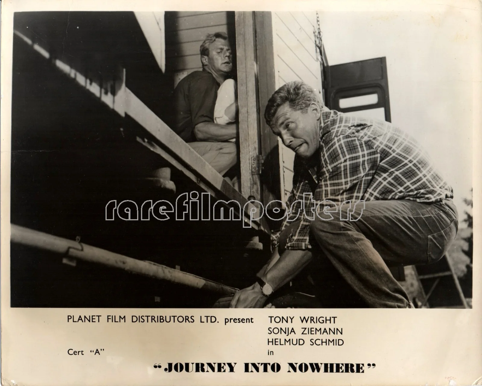 JOURNEY INTO NOWHERE 1962 Tony Wright, Sonja Ziemann 4 UK 10x8 LOBBY CARDS, изображение 4