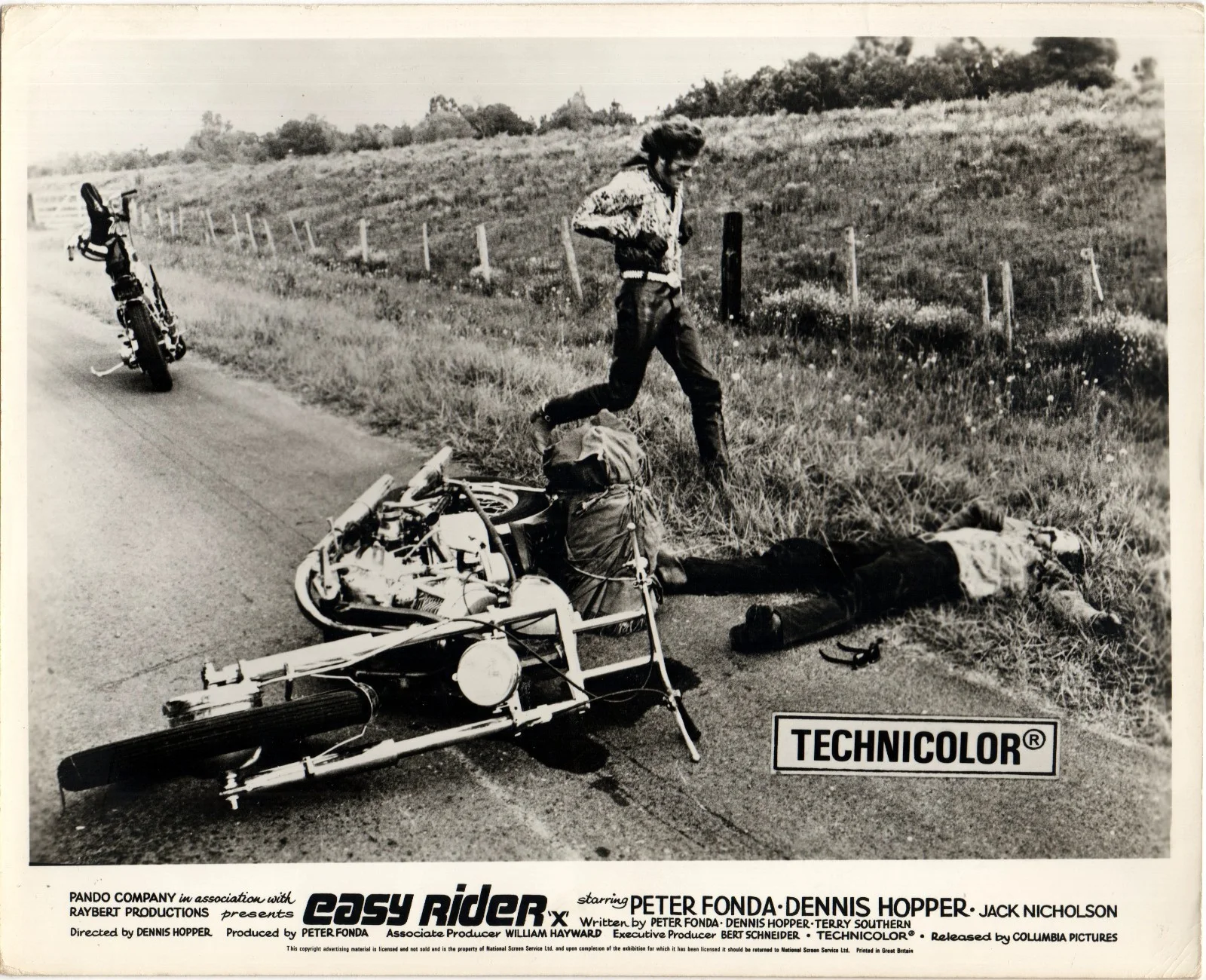 EASY RIDER 1969 Peter Fonda, Dennis Hopper 2 10x8 LOBBY CARDS, image 2