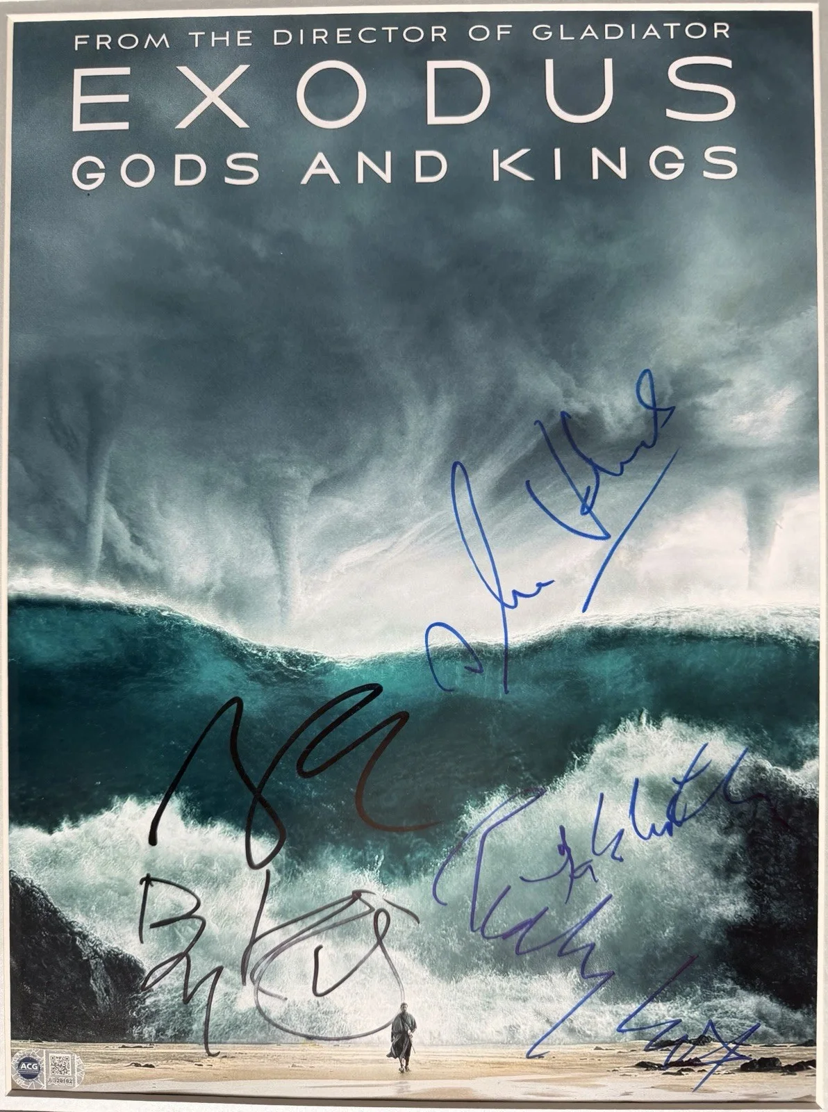 Exodus Gods & Kings Signed X5 Ridley Scott,Ben Kingsley Framed 16”X12” Print, image 3