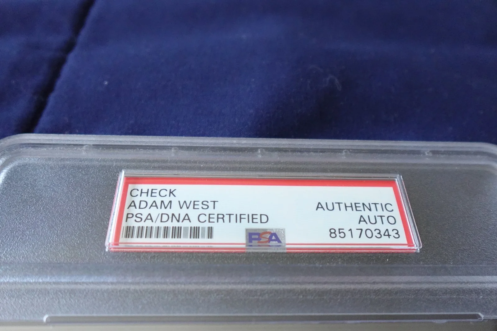 Adam West Autographed Bank Check Television Star "Batman" PSA SLABBED, изображение 3