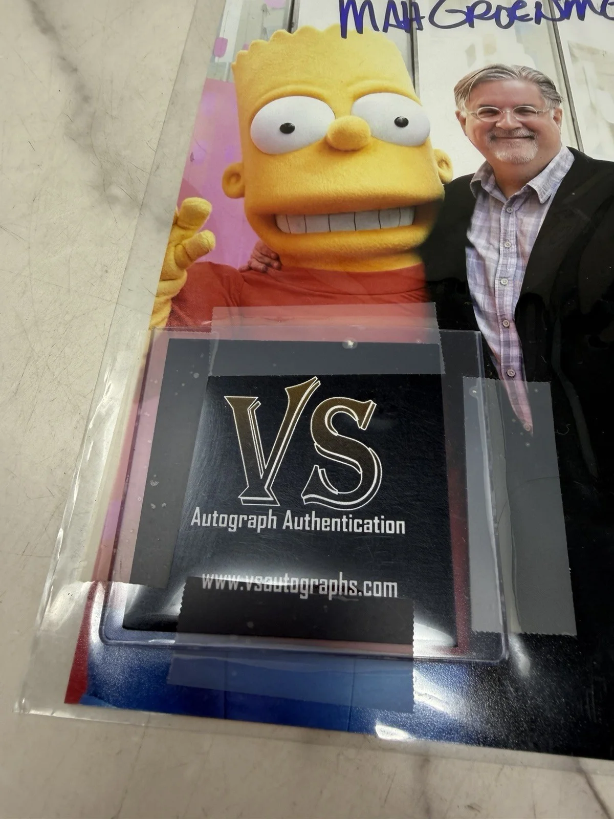 Matt Groening — Matt Groening Signed 8x10 Photo w Bart Homer VS COA A47390, изображение 3