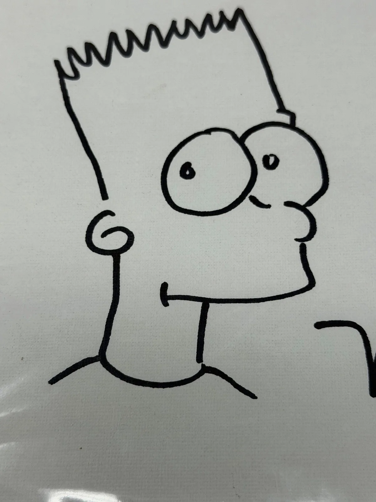 Matt Groening — Matt Groening Signed Bart Simpson Original Sketch w COA #2364711, image 5