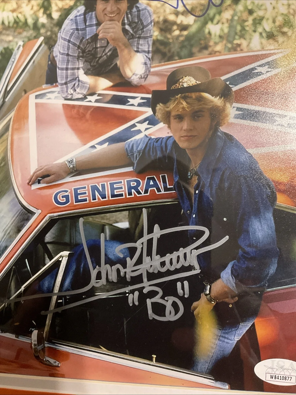 John Schneider / Tom Wopat — Dukes of Hazzard Tom Wopat/John Schneider Signed And Framed 8x10 JSA Authentic, image 3