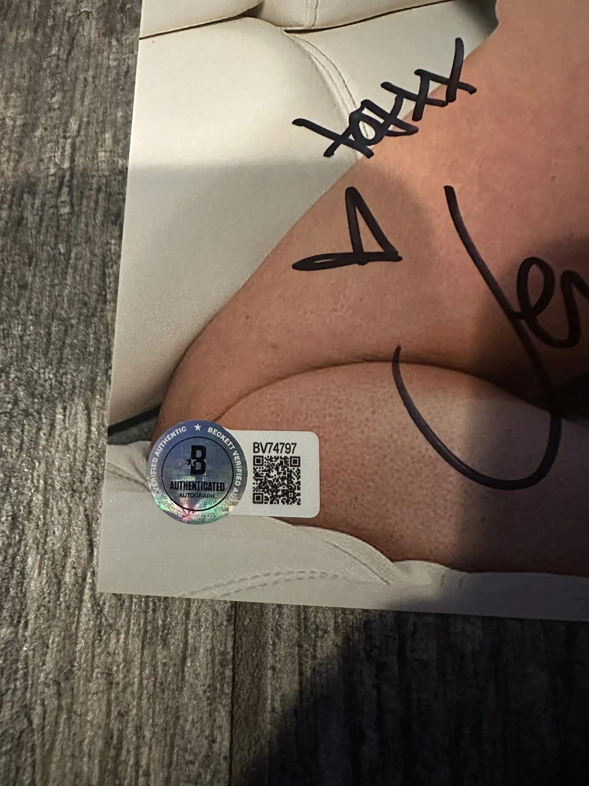 JENNIFER WHITE SIGNED 8X10 PHOTO STAR AUTOGRAPHED BAS COA MODEL DANCER ADULT 4, image 2