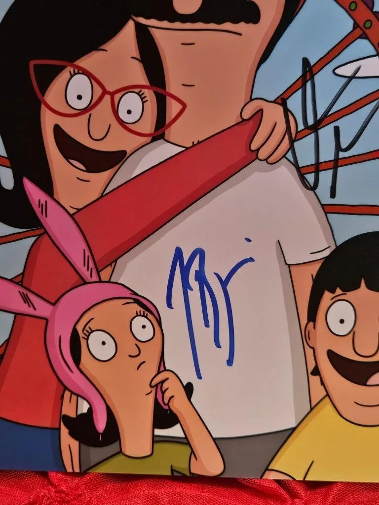 H. JOHN BENJAMIN, KRISTEN SCHAAL — JON H BENJAMIN KRISTEN SCHAAL DUAL CAST SIGNED 8X10 PHOTO BOB'S BURGERS COA, изображение 3