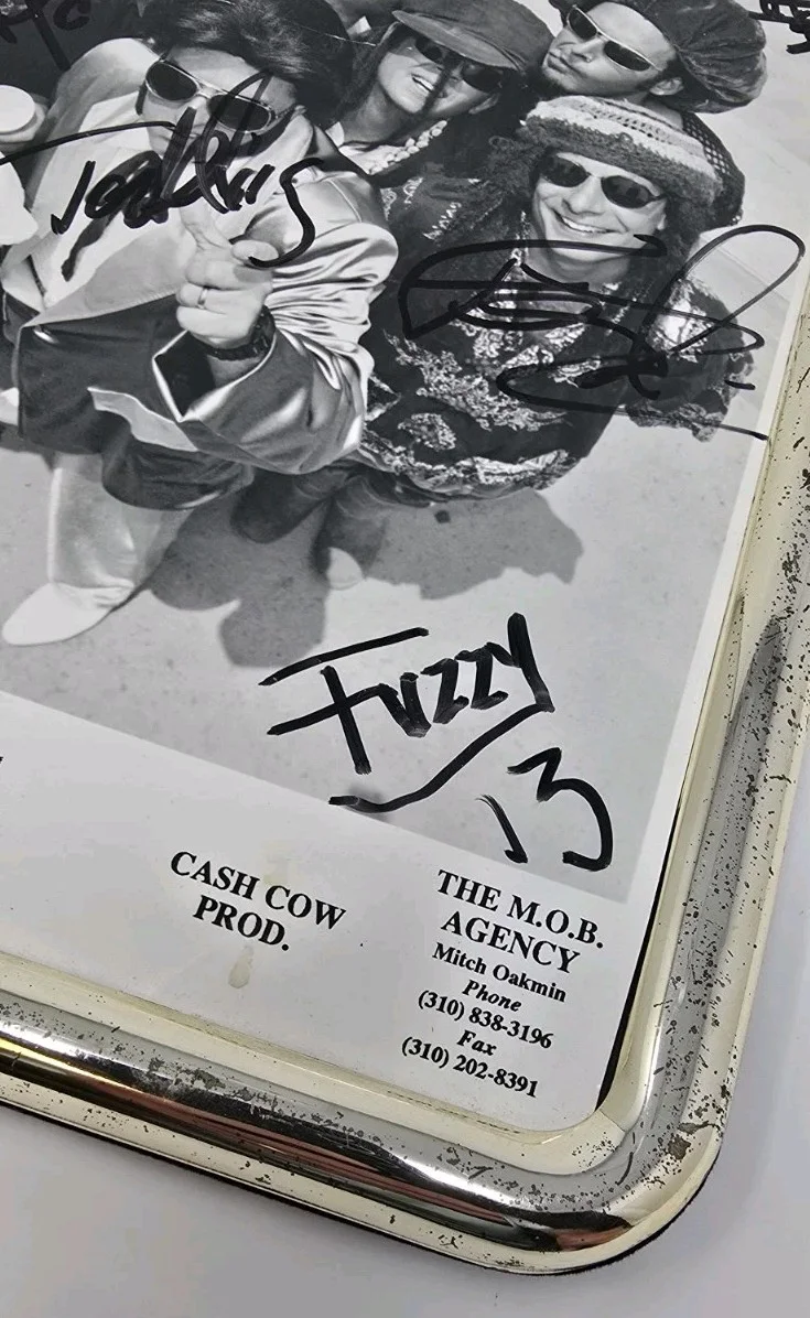 Vintage Dread Zeppelin Autographed Press Photo Cash Cow Prod. The Mob Agency, image 3