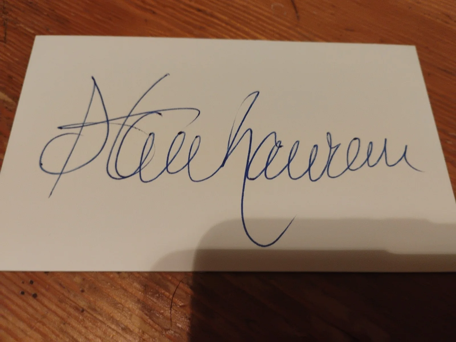 Steve Lawrence — 👀 Steve Lawrence Signed Autograph 3x5 Index Card Steve and Eydie 👀