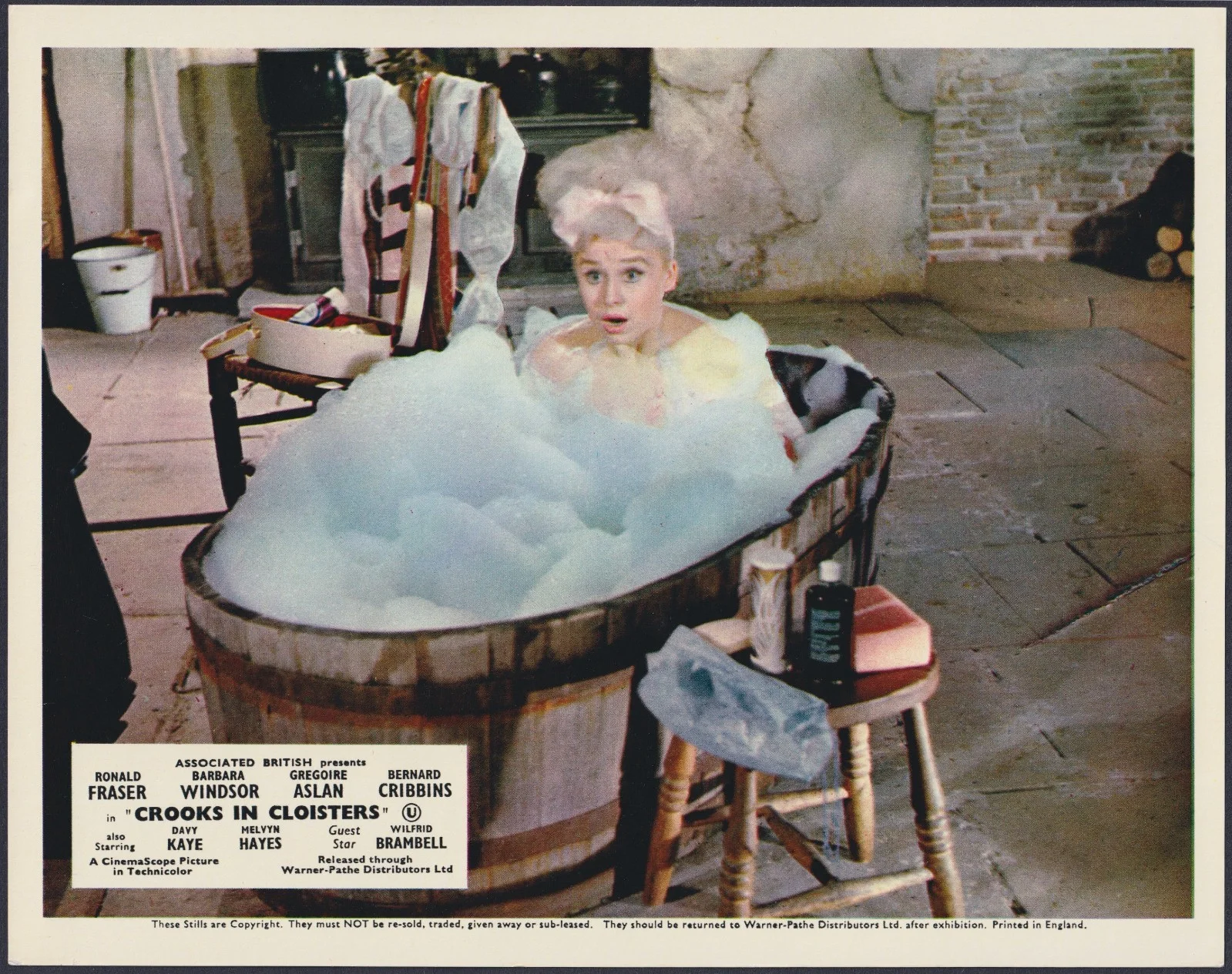 Crooks in Cloisters 8x ORIGINAL UK FOH Lobby Cards Barbara Windsor Ronald Fraser, изображение 4