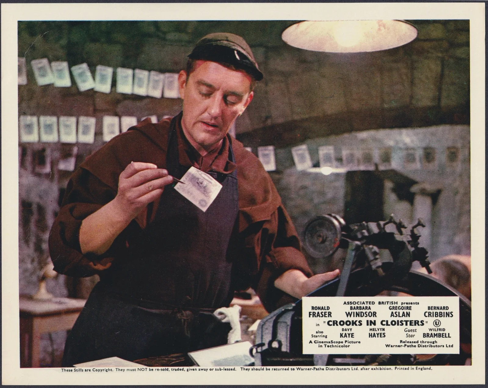 Crooks in Cloisters 8x ORIGINAL UK FOH Lobby Cards Barbara Windsor Ronald Fraser, изображение 5