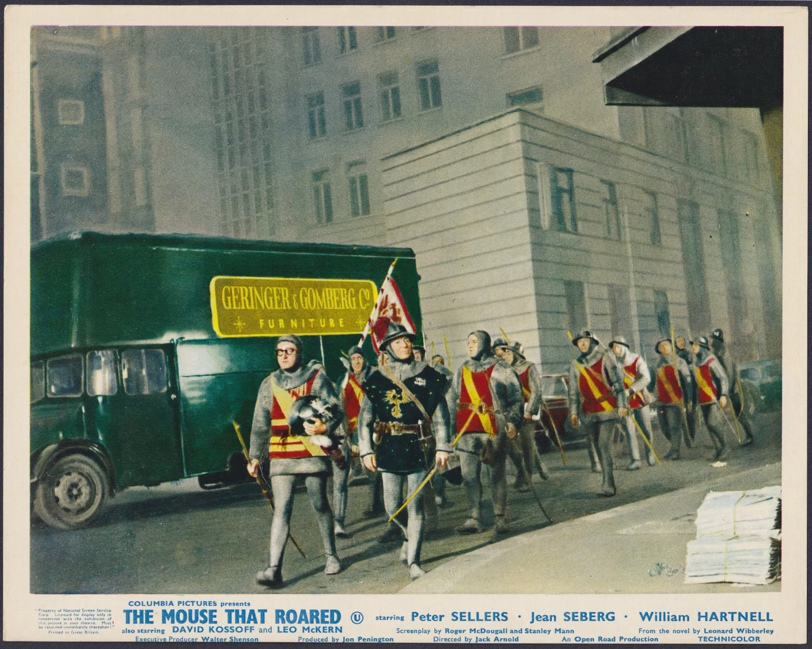 Mouse That Roared 7x ORIGINAL UK FOH Lobby Cards Peter Sellers Jean Seberg 1959, изображение 3
