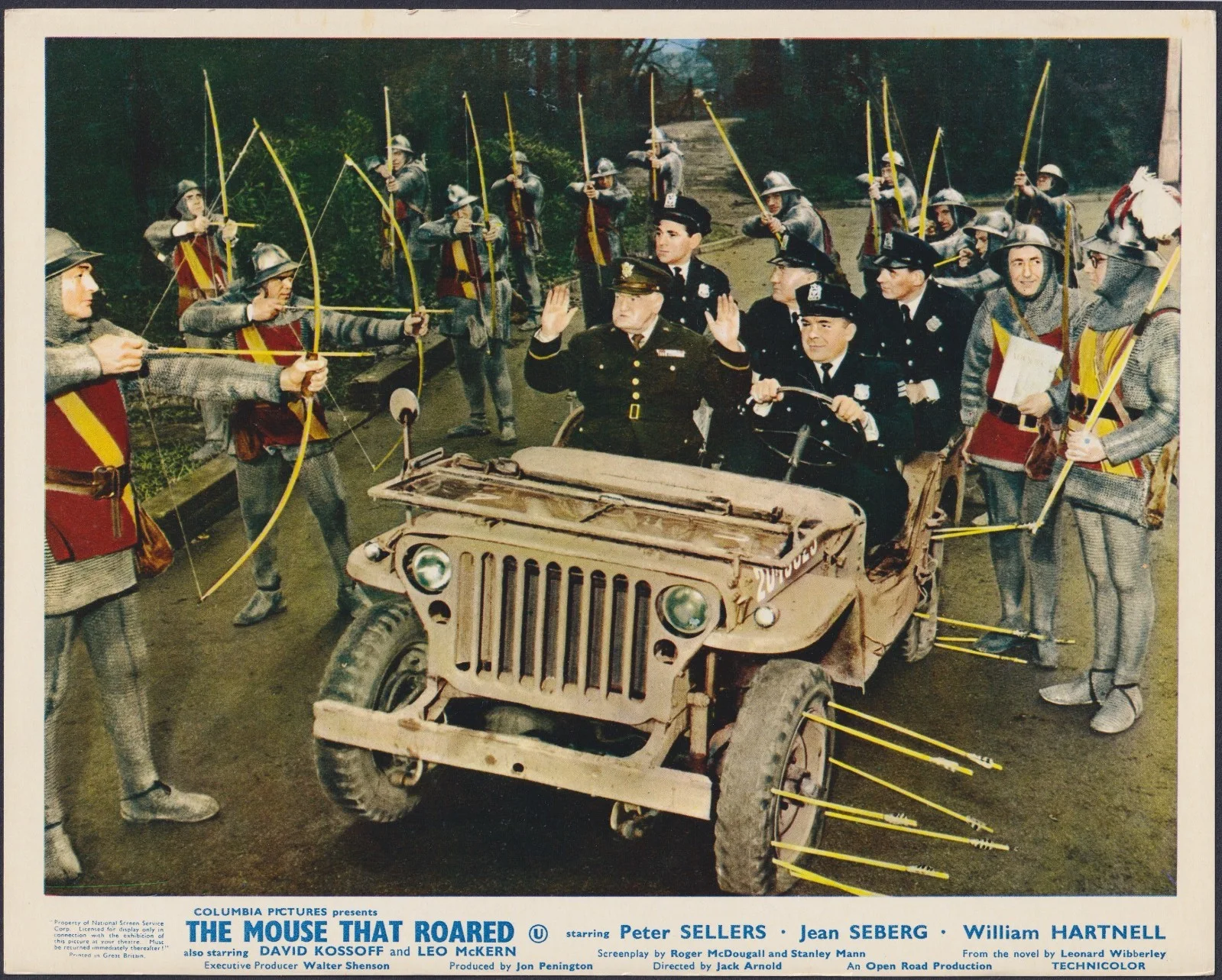 Mouse That Roared 7x ORIGINAL UK FOH Lobby Cards Peter Sellers Jean Seberg 1959, изображение 5