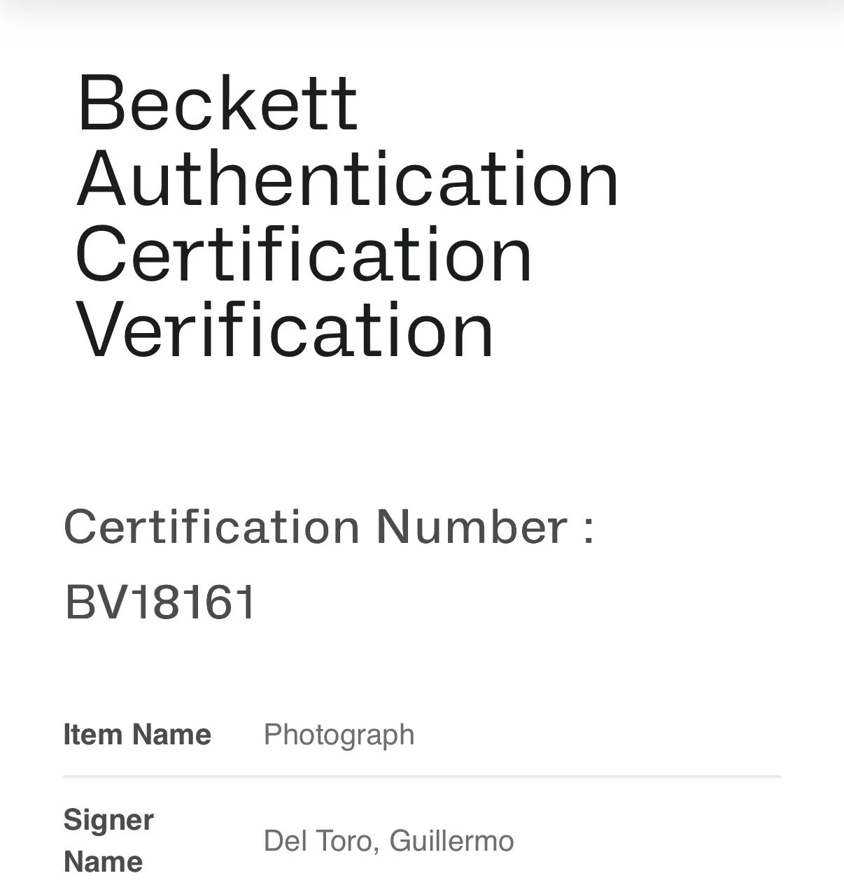 Guillermo Del Toro — GUILLERMO DEL TORO SIGNED AUTOGRAPH 12x18 THE DEVILS BACKBONE BECKETT BV18161, image 4