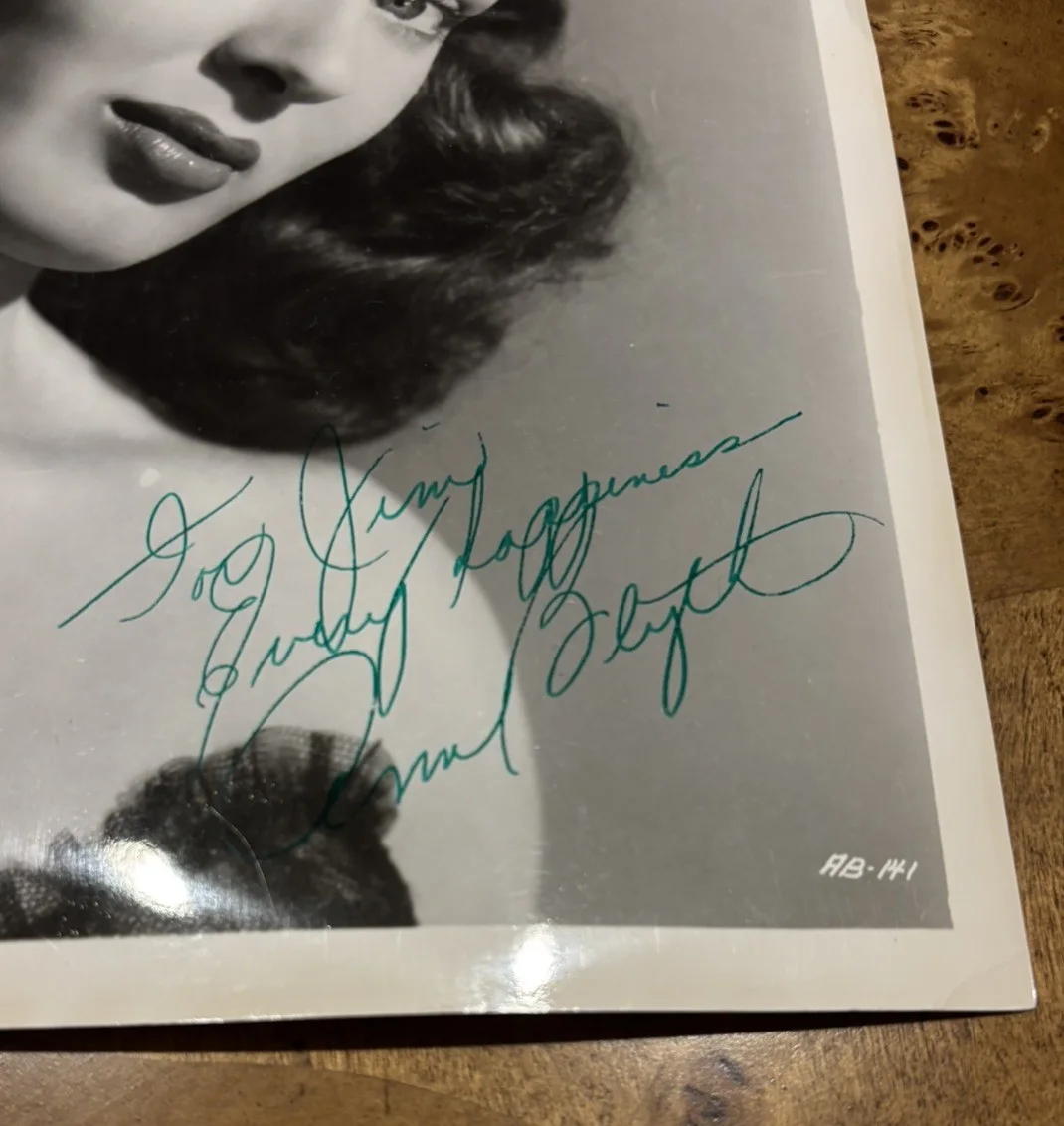 AUTOGRAPHED ANN BLYTH 8x10 BLACK & WHITE PHOTO, image 2