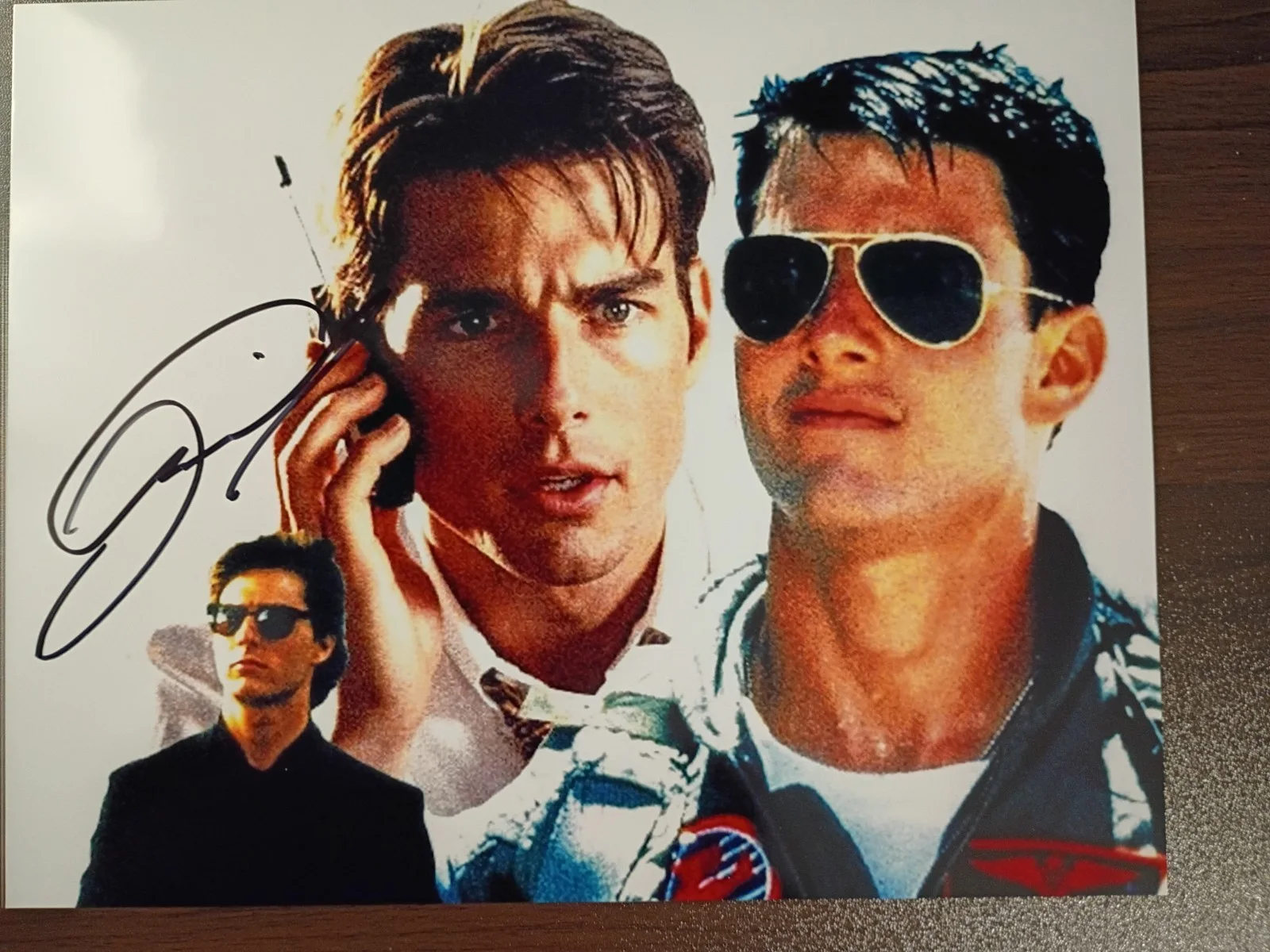 Tom Cruise — Tom Cruise Top Gun Signed 8x10 Photo COA W/Matching Numbered Sticker