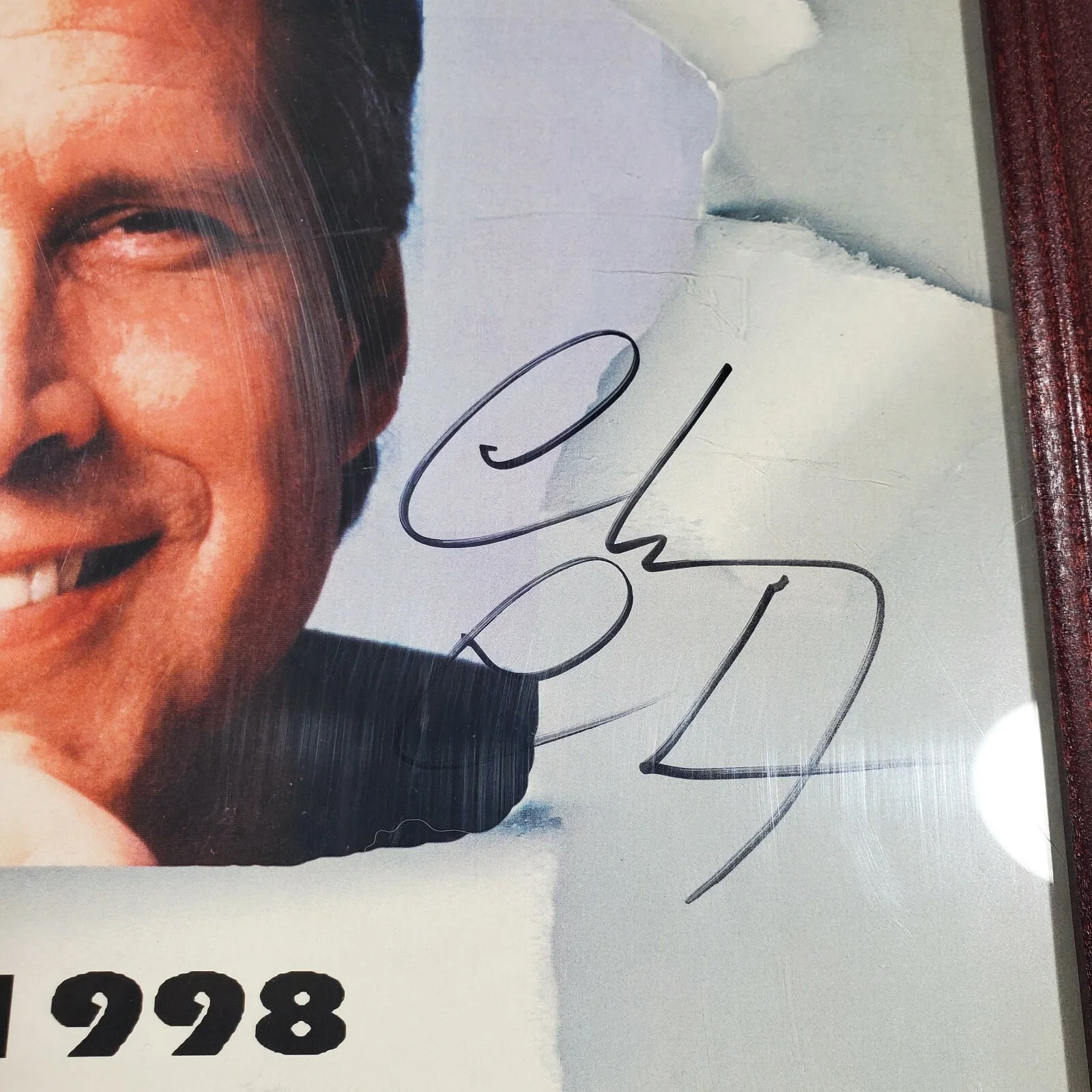 1998 Palm Springs Celebrity Golf Classic Poster Chevy Chase Autograph 19x13, image 3