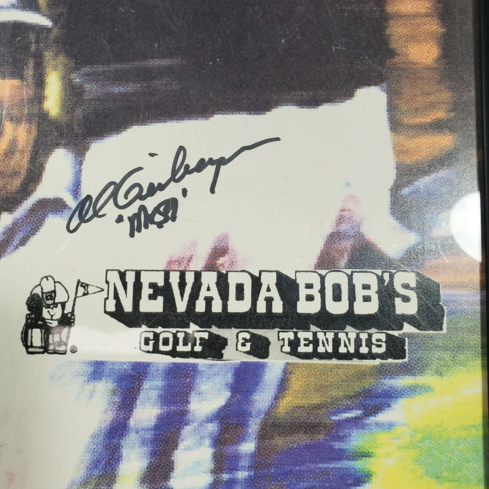 1998 PGA West 14th Annual Mr 59 Invitational Poster Al Geiberger Autograph, изображение 2