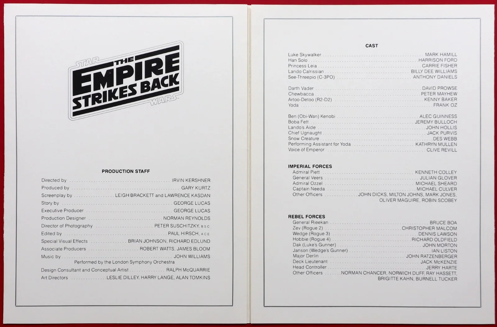 Star Wars Empire Strikes Back ORIGINAL Fold Out Press Book George Lucas 1980, изображение 2