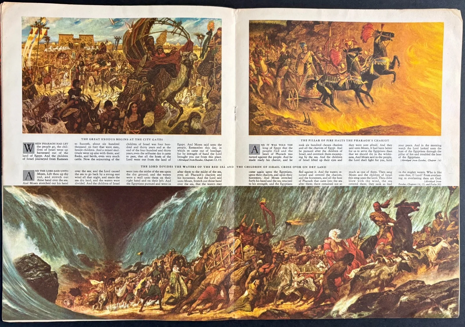 Ten Commandments ORIGINAL Film Brochure Charlton Heston Yul Brynner DeMille 1956, image 3