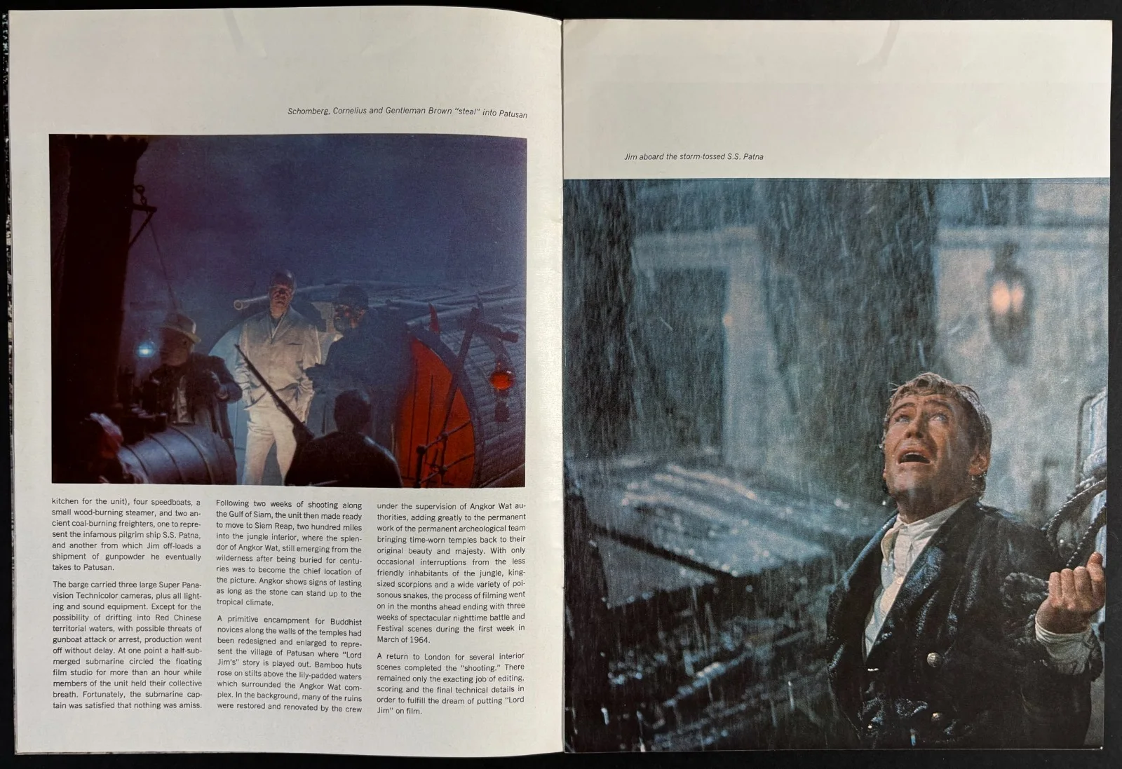 Lord Jim ORIGINAL Film Brochure Peter O'Toole James Mason 1965, изображение 2