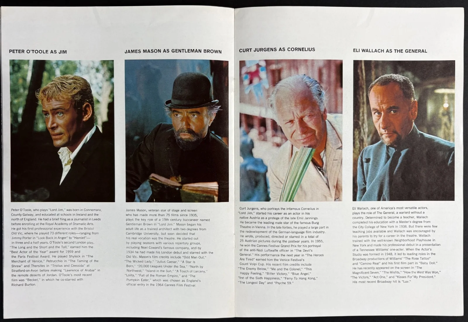 Lord Jim ORIGINAL Film Brochure Peter O'Toole James Mason 1965, изображение 3