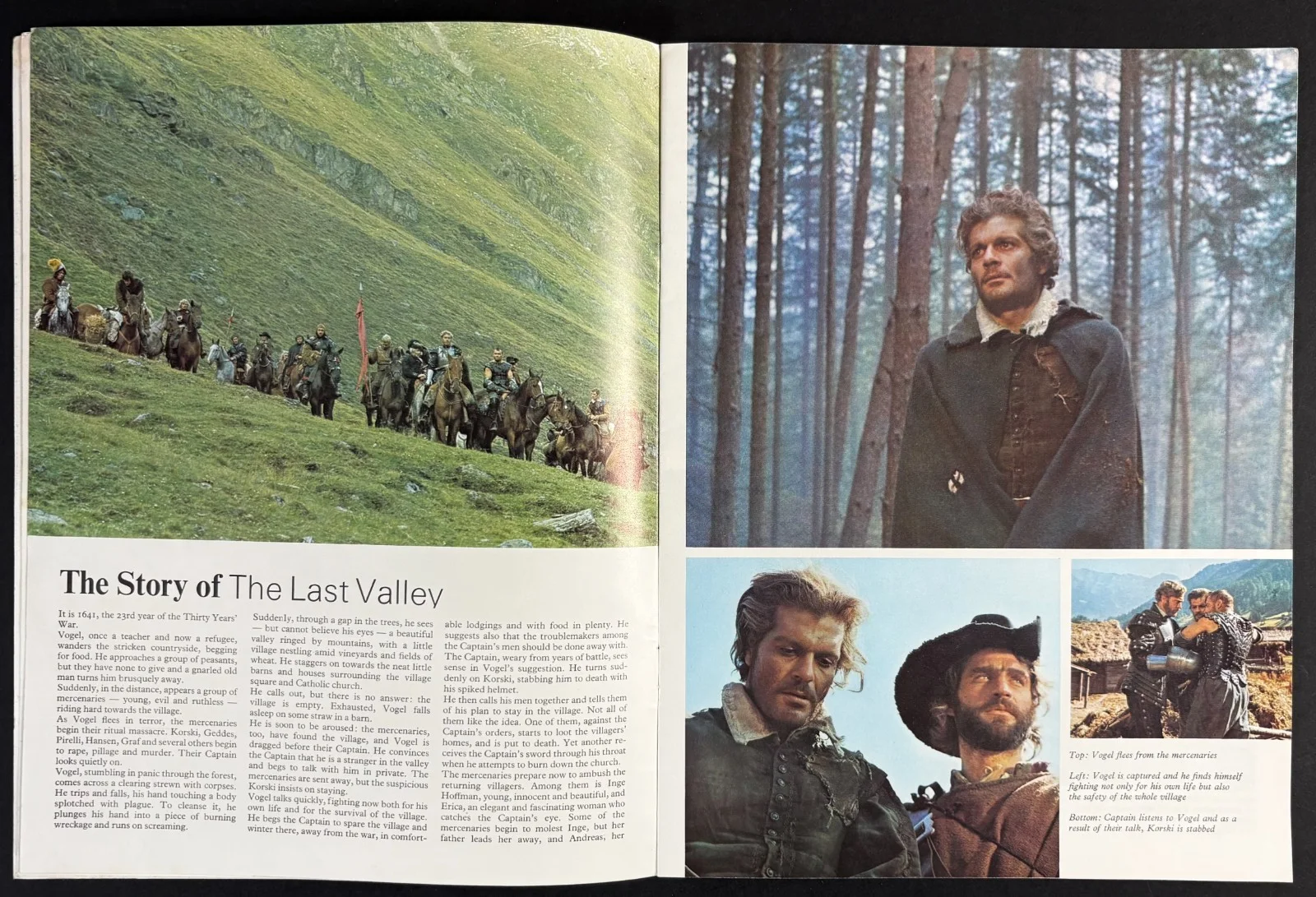 Last Valley ORIGINAL Film Brochure Michael Caine Omar Sharif 1971, image 3