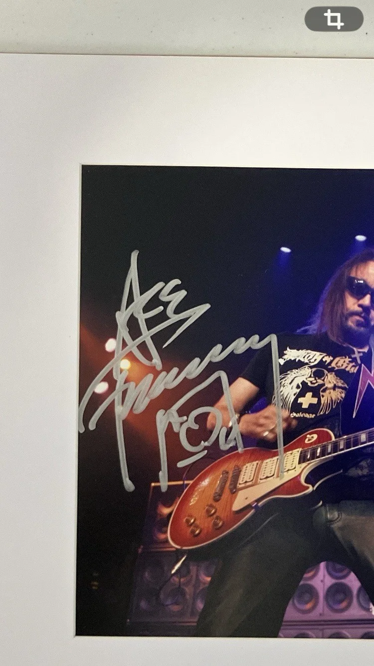 KISS/ACE FREHLEY SIGNED/AUTOGRAPHED MATTED 8x10 PHOTO WITH COA, image 2