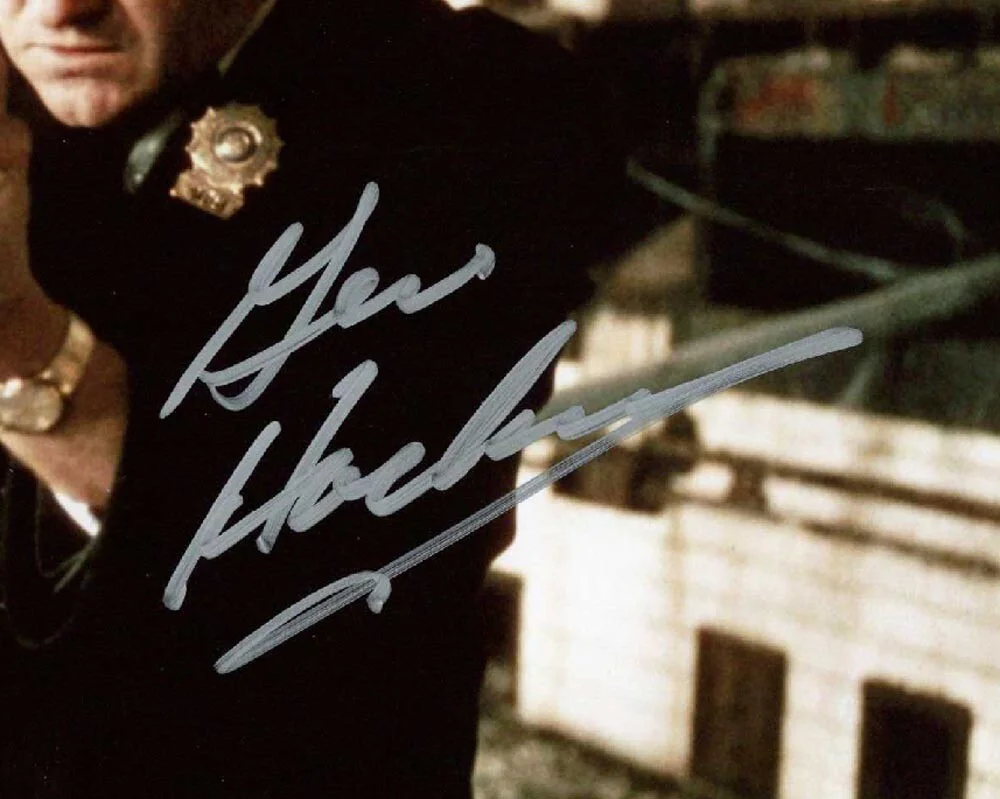 GENE HACKMAN SIGNED 11x14 PHOTO POPEYE DOYLE THE FRENCH CONNECTION BECKETT BAS, image 2