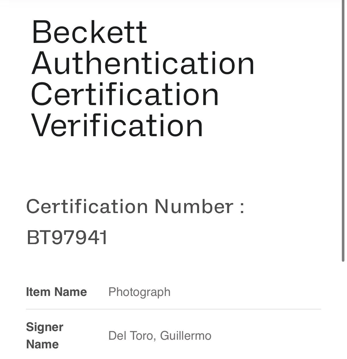Guillermo Del Toro — GUILLERMO DEL TORO SIGNED AUTOGRAPH 11x17 FRANKENSTEIN PHOTO BECKETT BY97941, image 4