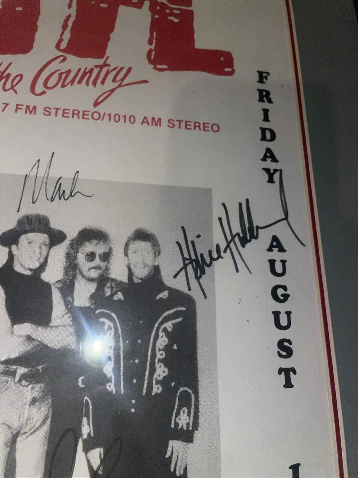 Autographed Country Music Group Sawyer Brown WITL 100.7 mint Festival, изображение 4