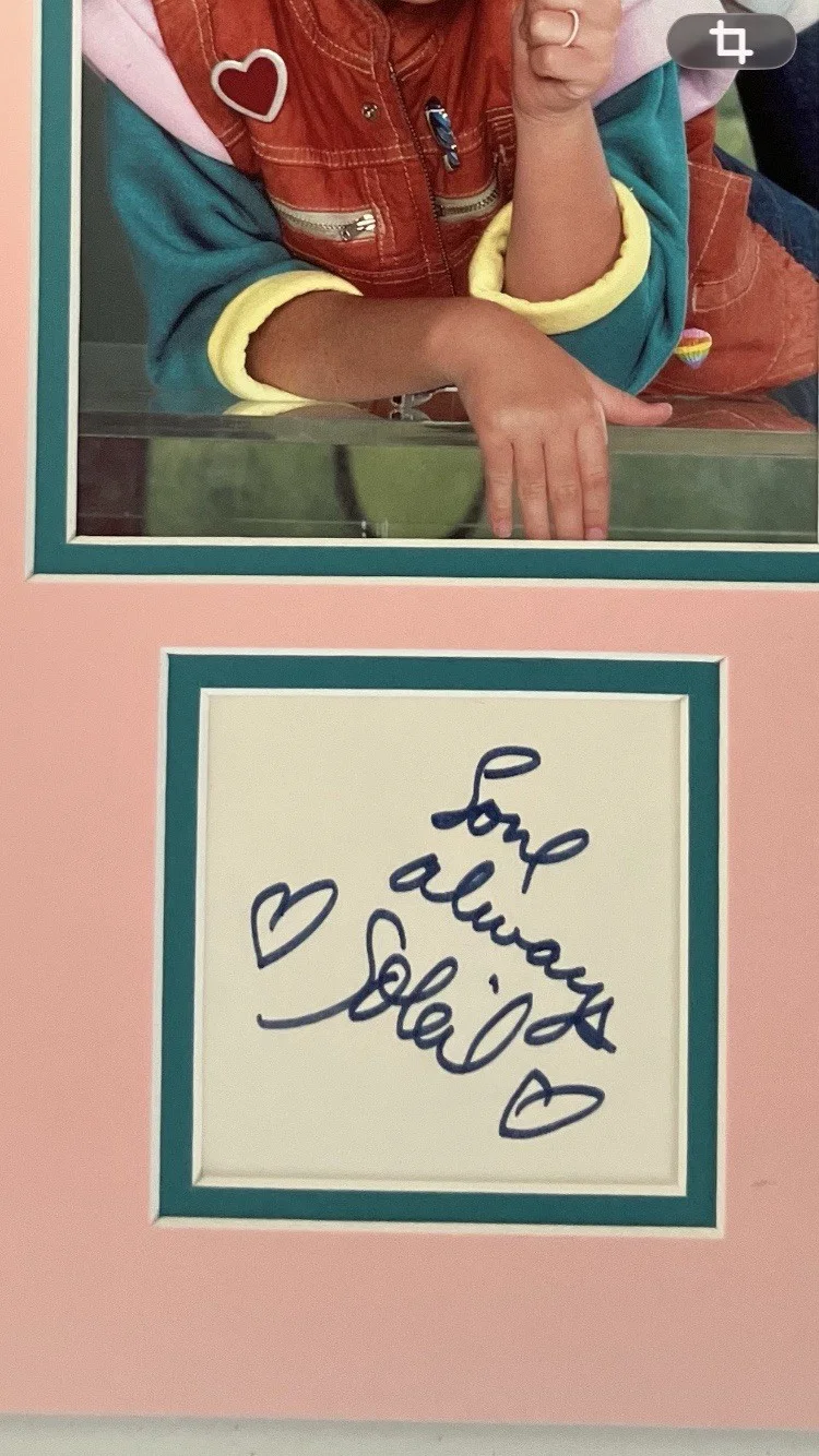 SOLEIL MOON FRYE/PUNKY BREWSTER SIGNED/AUTOGRAPHED MATTED WITH COA, image 2