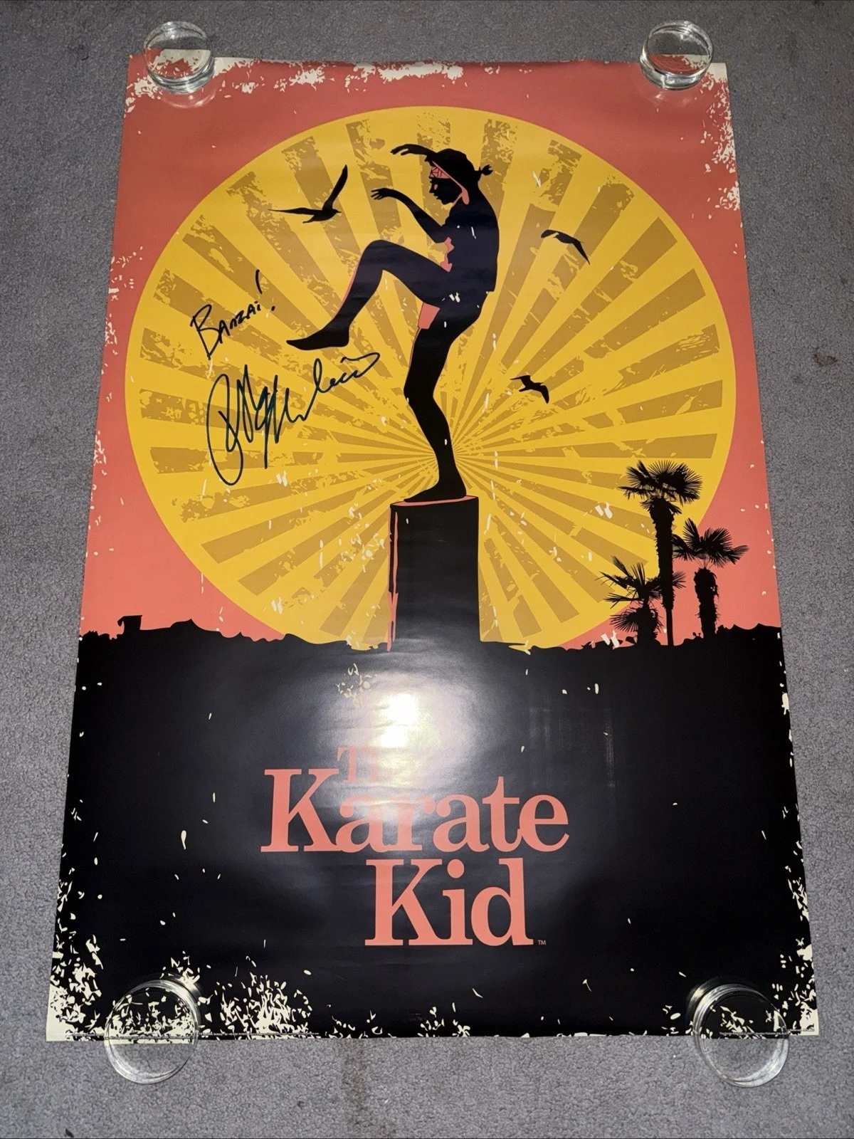 Ralph Macchio AUTOGRAPH SIGNED 24x36 Karate Kid Poster Quote PROOF, image 5