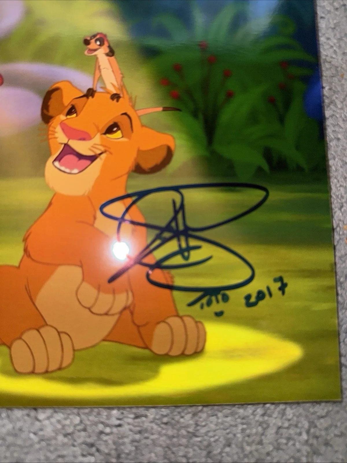 Joseph Williams AUTOGRAPH SOGNED Lion King 8x10 Simba Toto, image 2