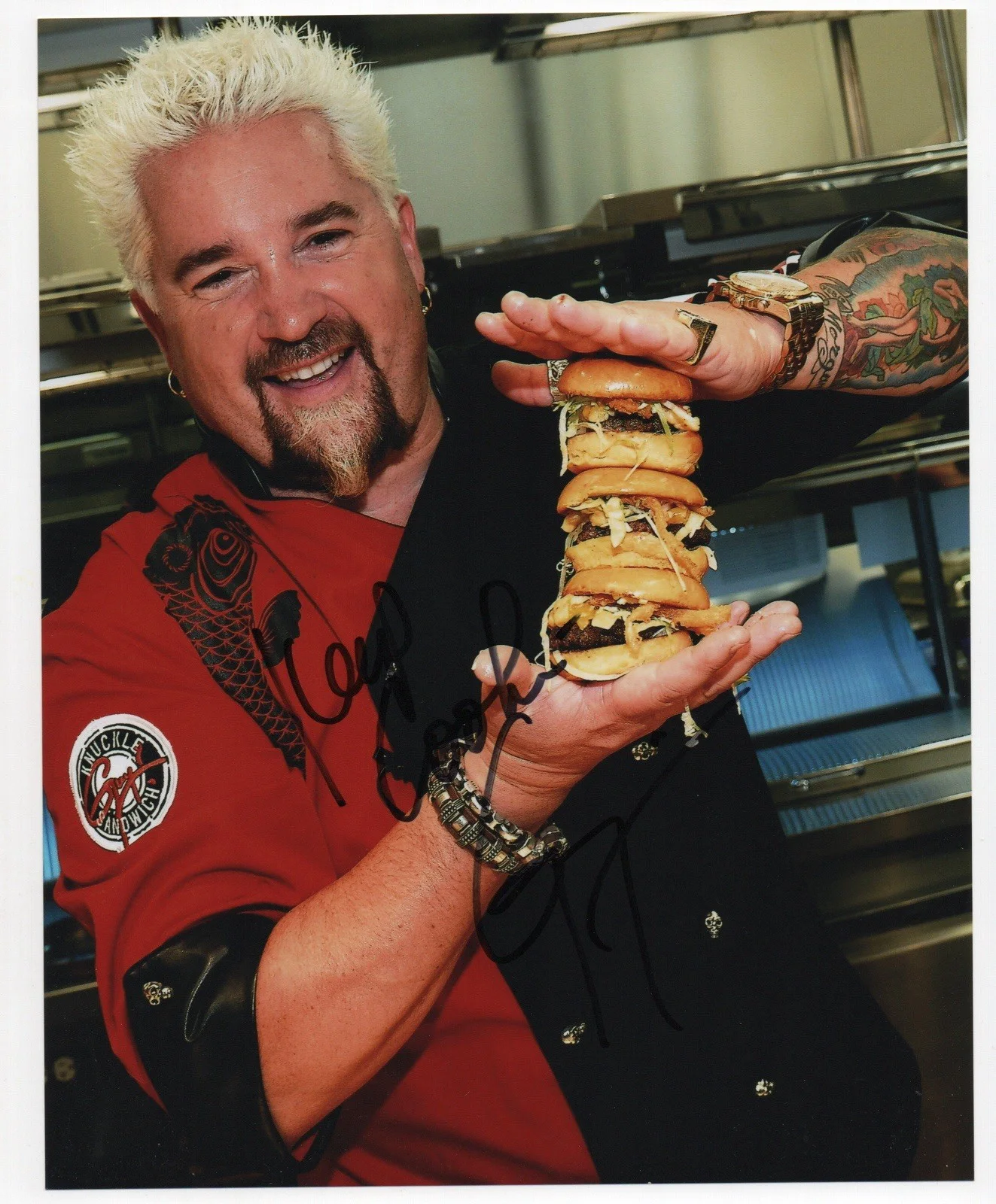 Guy Fieri — Guy Fieri signed autograph 8x10 Photo No COA Pass BAS PSA JSA Celebrity Chef