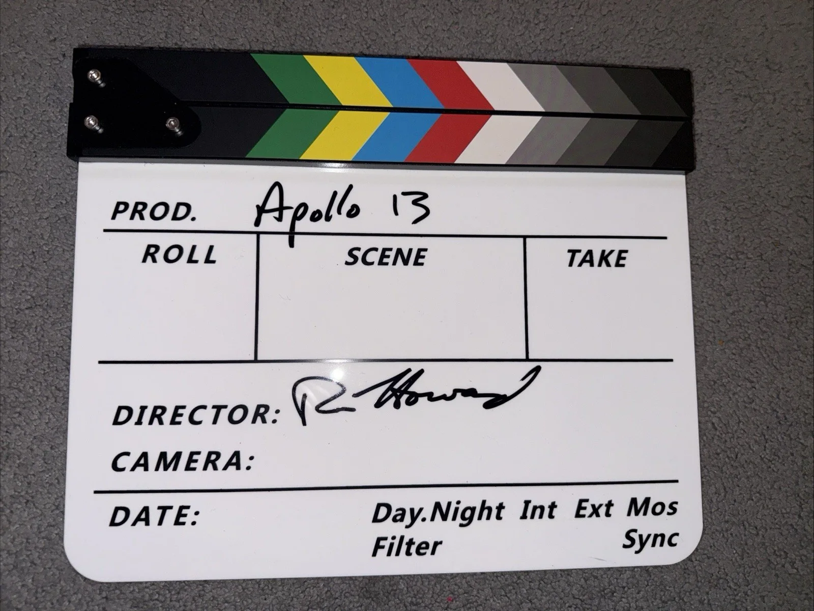Ron Howard AUTOGRAPH SIGNED Apollo 13 Inscribed Director Clapboard Oscar Winner, изображение 2