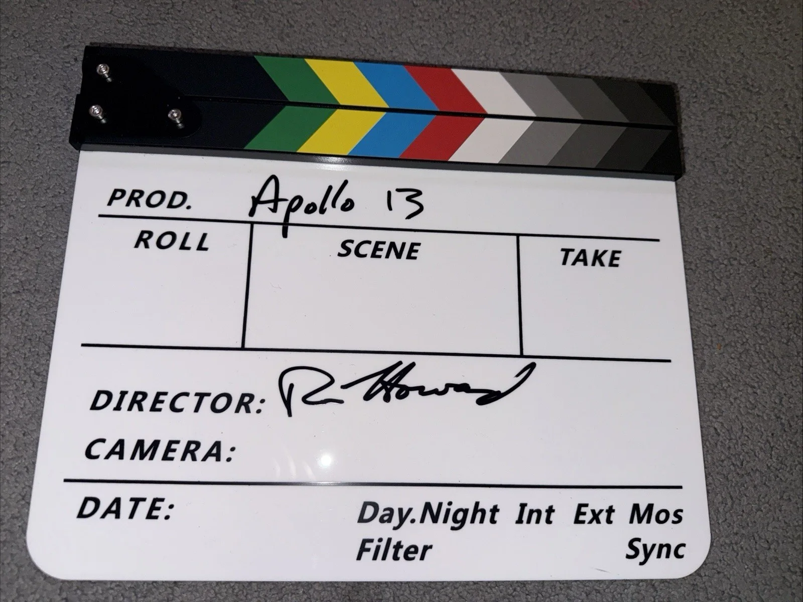 Ron Howard AUTOGRAPH SIGNED Apollo 13 Inscribed Director Clapboard Oscar Winner, изображение 3