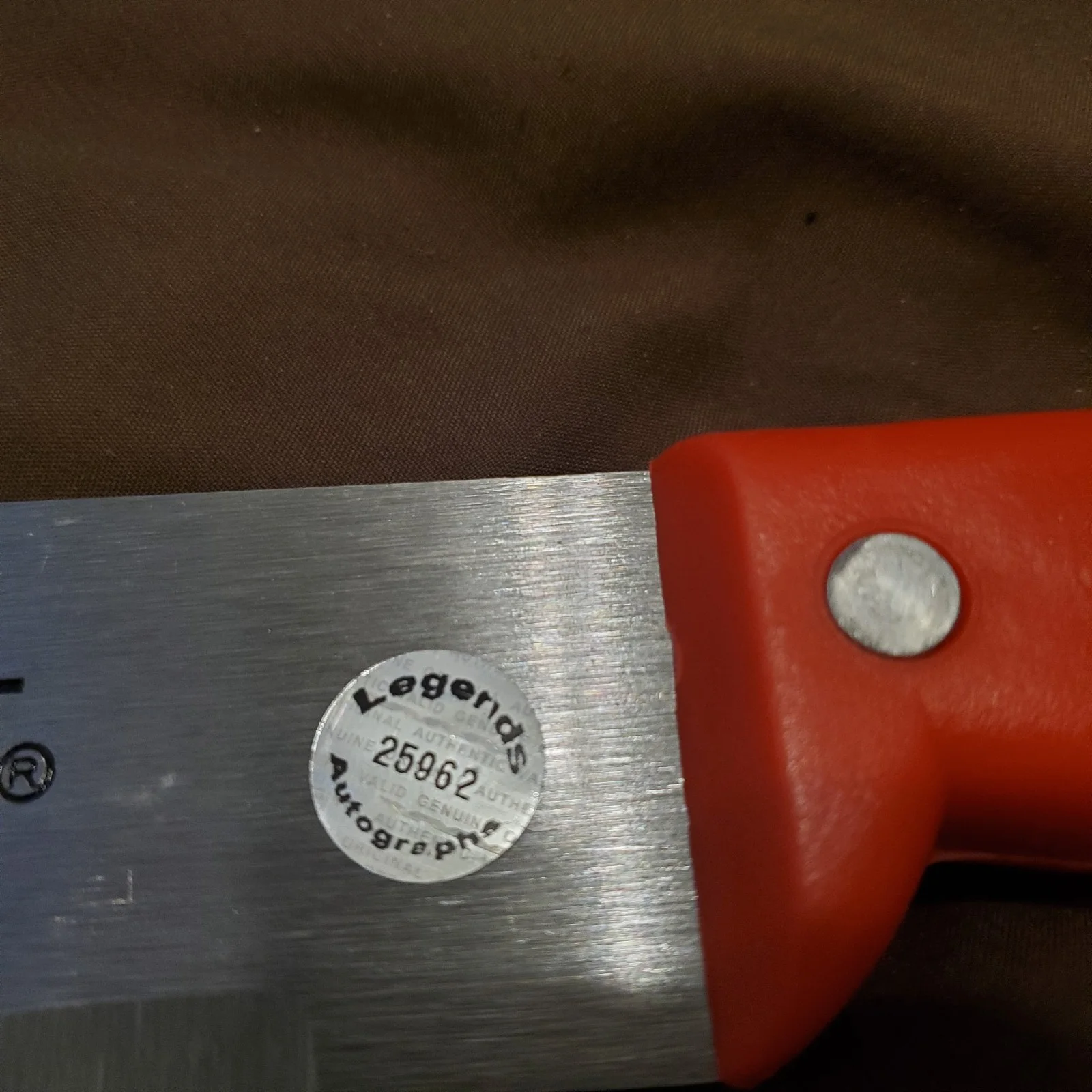 Warrington Gillette Friday the 13th Signed Machet/Knife COA, image 3